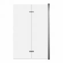 Parawan nawannowy 2-panelowy składany JEZIORAK 100cm chrom - AD Naturalnie